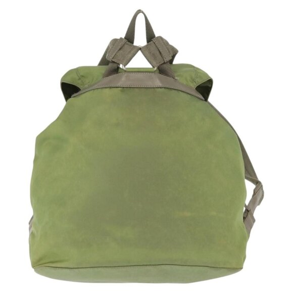 PRADA Backpack Nylon Green Silver Auth bs31165 main image 6